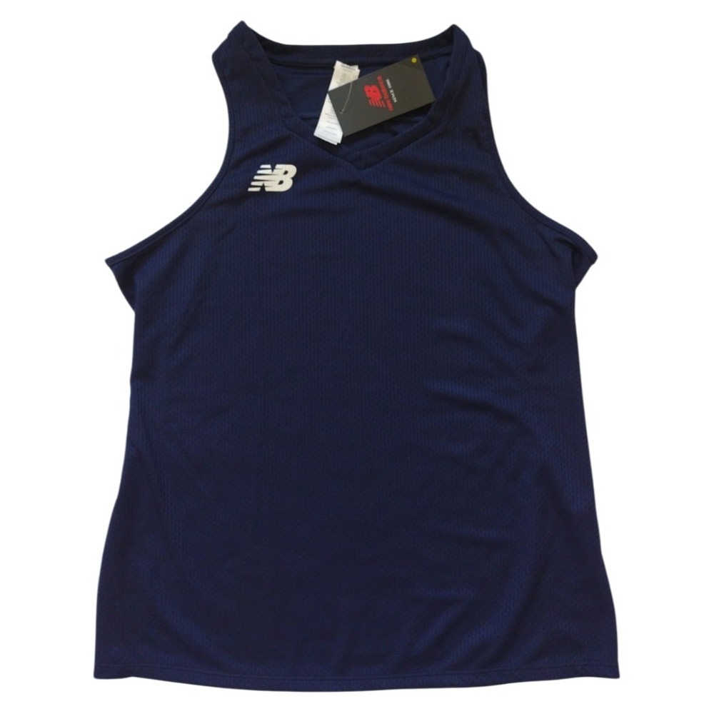 New Balance Prevail  Jersey Woman's  Large Navy NB DRY Moisture Wicking Athletic